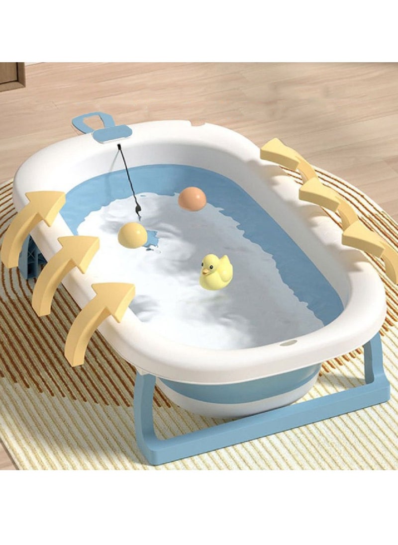 ARNOTEC Baby Portable Anti-Slip Folding Bathtub Plus Bath Mat  - Image 3