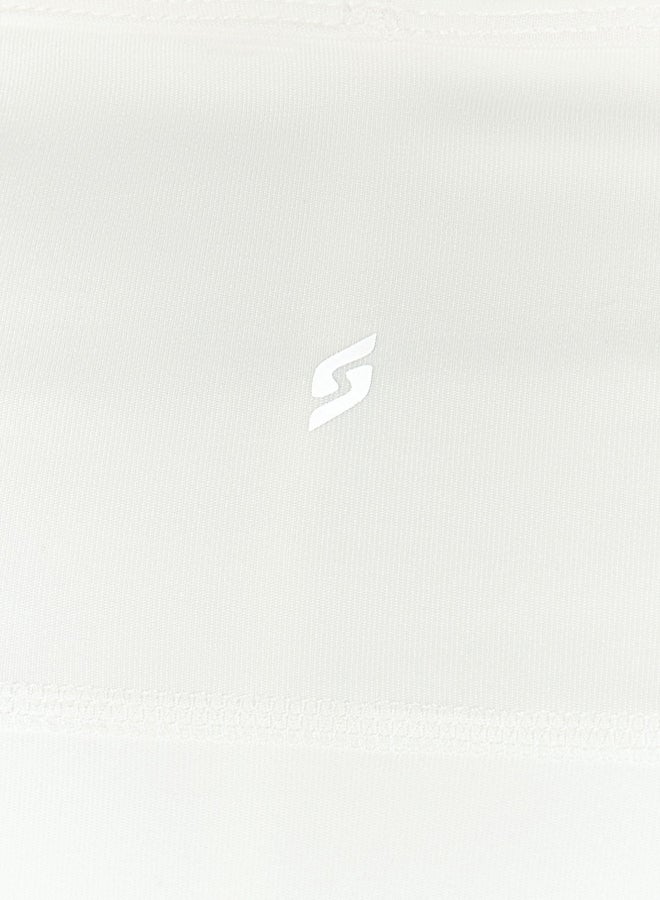 trendyol Ecru Reflector Printed 2 Layer Tennis Knitted Sports Shorts Skirt With Shorts - Image 5