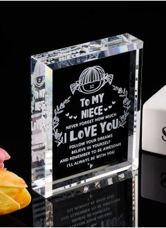 RARELY Niece gifts from auntie Crystal Keepsake Paperweight Niece I Love You Crystal Keepsake for Birthday from Aunt  - Image 2