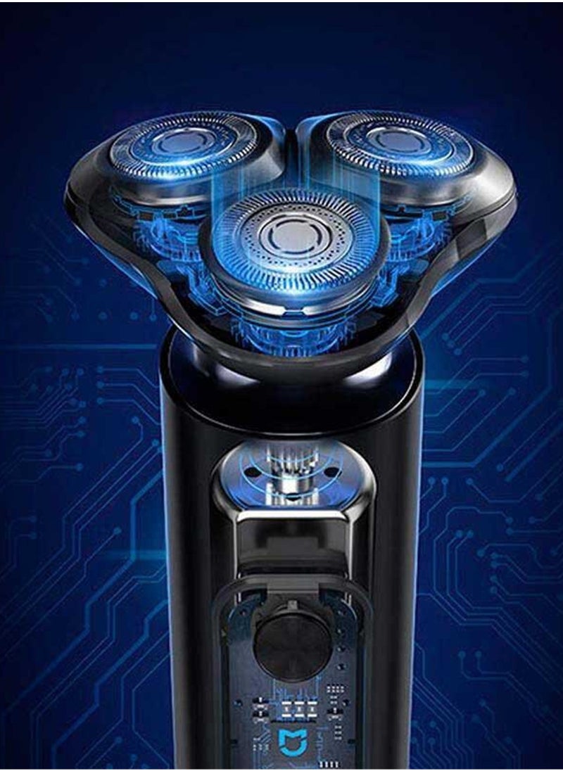 Xiaomi - Mi Home Electric Shaver S301 BHR7461GL – Dual-Blade System, 3D Floating Head, Ipx7 Waterproof, 60-Min Runtime, Fast Usb-C Charging, Ergonomic Design, Quiet And Powerful Motor – Black - Image 1