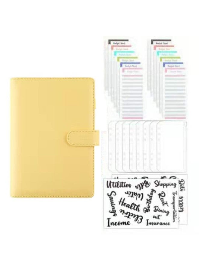 whatever Macaron Notebook Pvc Storage Bag Cash Horse Budget Card Set English Labeling Hand Book Computer - Image 1