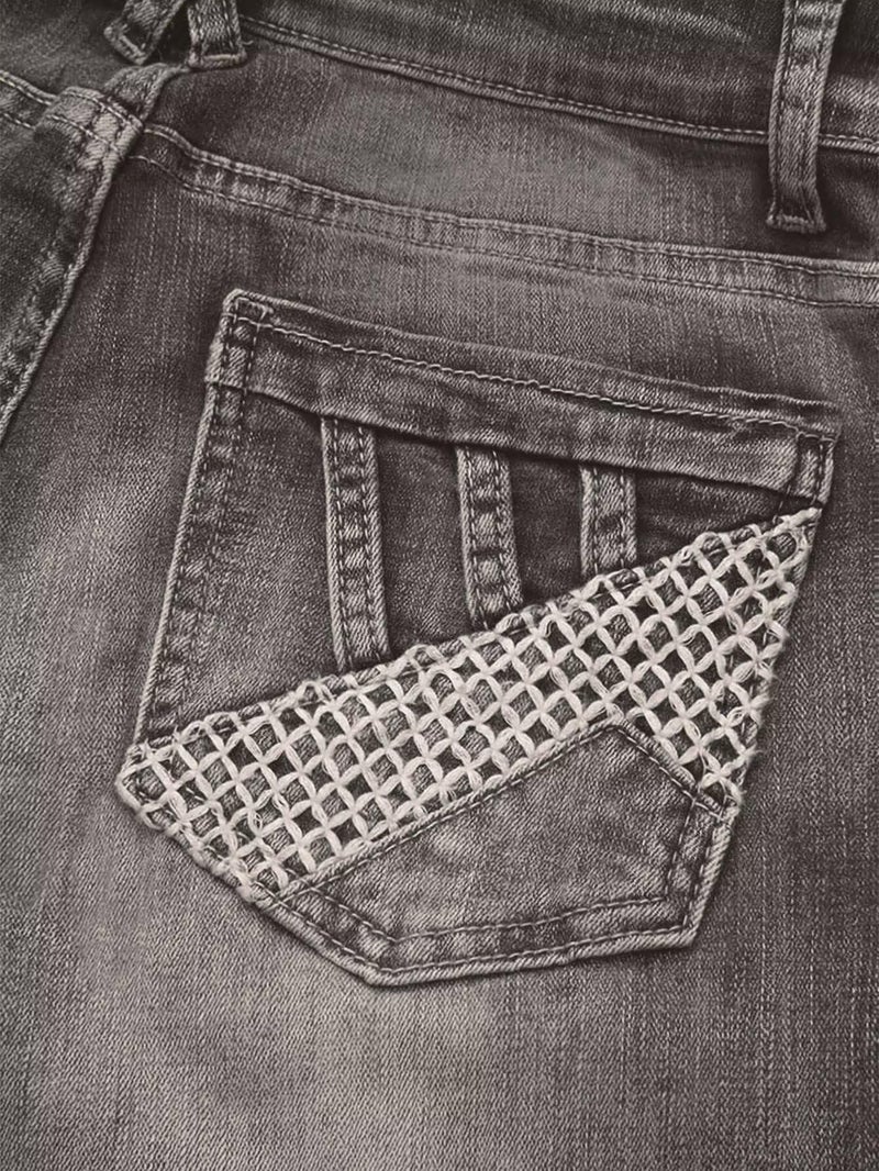 Flamingals Boot Cut Jeans for Women Mid Waist Straight Leg Jeans Trendy Jeans Denim Pants Grey M - Image 4