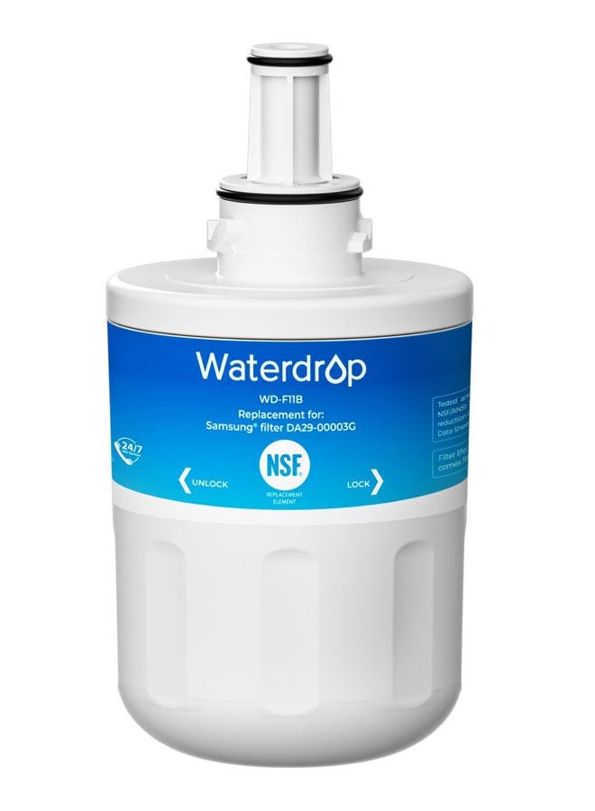 Waterdrop 1 X Wd-Da29-00003G Fridge Filter for Samsung Aqua-Pure Plus Da29-00003G, Da29-00003B, Da29-00003A, Da97-06317A, Hafcu1/Xaa, Hafin2/Exp - Image 1
