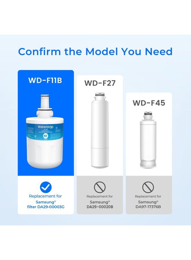Waterdrop 1 X Wd-Da29-00003G Fridge Filter for Samsung Aqua-Pure Plus Da29-00003G, Da29-00003B, Da29-00003A, Da97-06317A, Hafcu1/Xaa, Hafin2/Exp - Image 2
