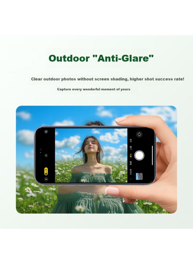 Bosqing Baoshijing Third Generation Ar Eye Protection Tempered Glass Screen Protector For Iphone 17 Pro, Blue Light Filtering, Anti-reflective, Full Coverage, Dust-free Installation, Anti-fingerprint Film - Image 2