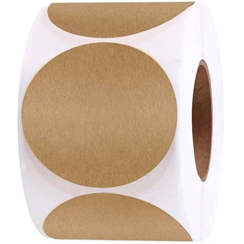 BATTOO 500 Pcs Jar Label Stickers Water Resistant Stickers Labels for Jars Gift Tags Oil Bottle Cosmetic Storage Bin Canning Mason Jar Food Container Freezer Organization 2 Inch - Image 1