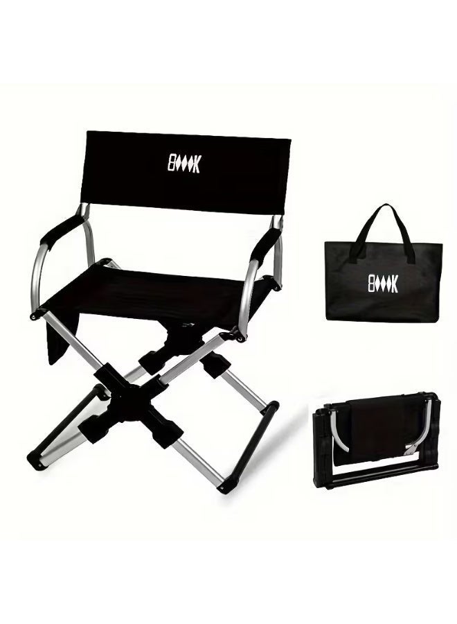 BlueFire Portable Lightweight Camping Chair with Carry Bag – Compact Telescoping Folding Outdoor Chair, Supports up to 100kg, Aluminum Frame, Dual Mesh Cup Holders for Camping, Beach, Fishing, Sports & Tailgates - Image 1