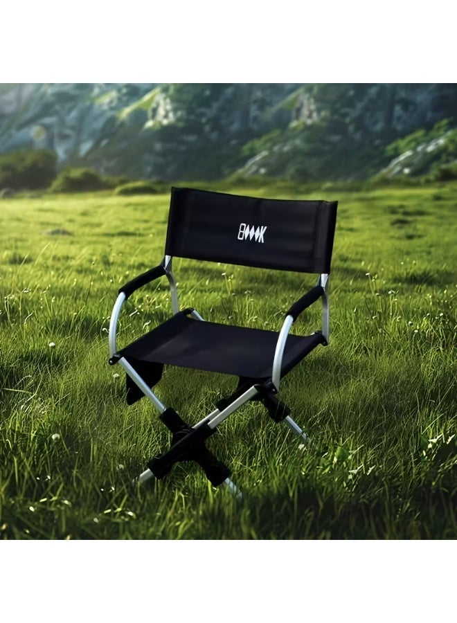 BlueFire Portable Lightweight Camping Chair with Carry Bag – Compact Telescoping Folding Outdoor Chair, Supports up to 100kg, Aluminum Frame, Dual Mesh Cup Holders for Camping, Beach, Fishing, Sports & Tailgates - Image 5