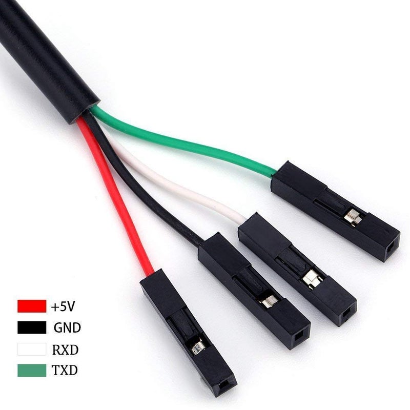EVISWIY PL2303TA USB to TTL Serial Cable Debug Console Cable for Raspberry Pi 3 Pack - Image 3