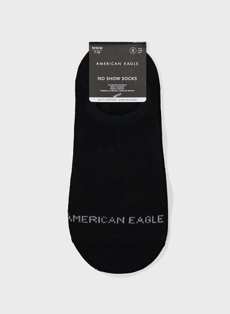 American Eagle 5 Pack No Show Socks