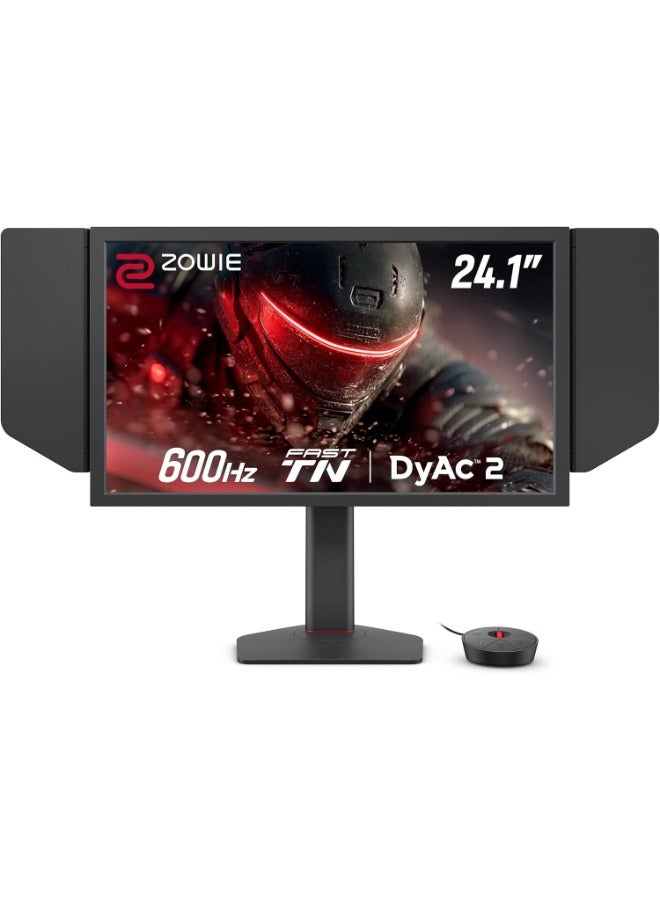 BenQ 24.1 inch Zowie 600Hz Fast TN Gaming Monitor 0.5ms (GtG), DyAc 2, 1080p, Auto Game Mode via XL Setting to Share, S Switch, Shielding Hood, Height Adjust with Industrial-Grade Bearing, (HDMI 2.1, DP 1.4)‎ L2586X+ Black - Image 1