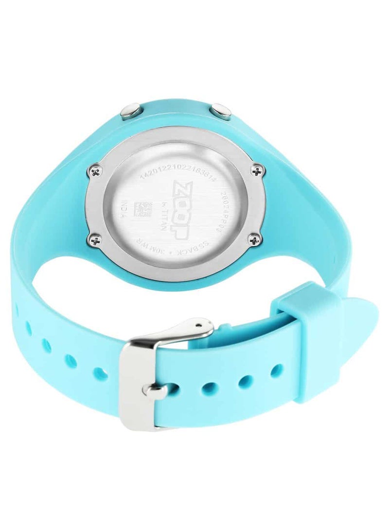 Zoop Unisex Digital Round Shape Silicone Wrist Watch 26024PP03 - 40 Mm - Image 5