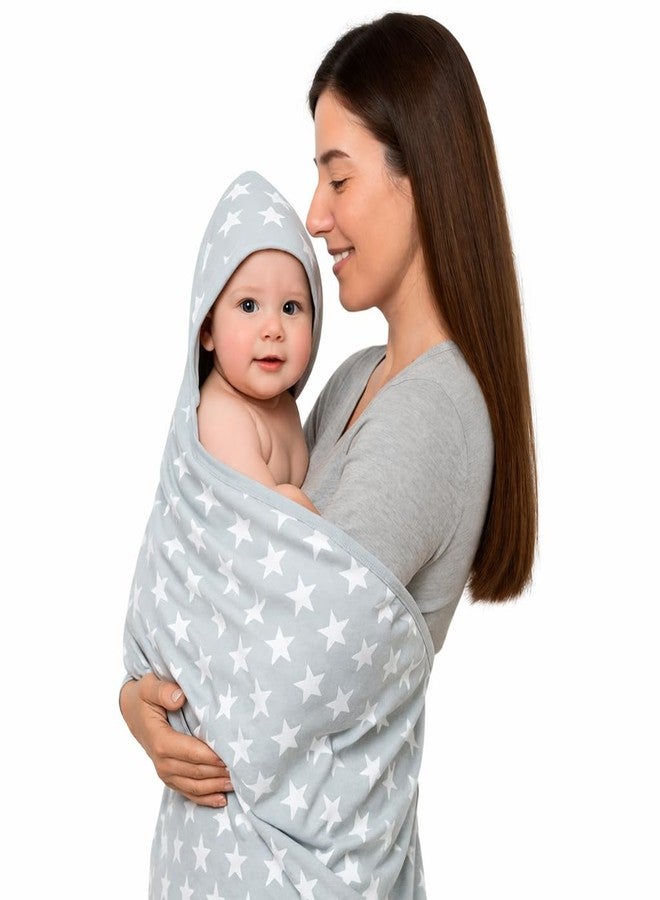 Nuluv Printed Baby Towel for Boys,Quick Dry,Super Absorbent Soft Bath Towel | Pack of 1 | Blue -TCNLTOWEL03-O - Image 1