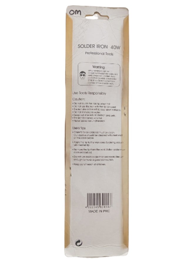 MASTER TOOLS  Soldering Iron 40W 230 V - Image 2