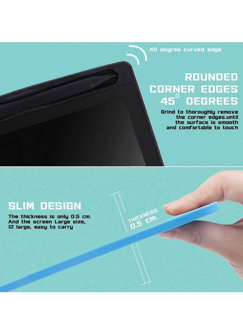 LCD Writing Tablet for Kids Doodle Board 12-Inch,Colorful Toddler Doodle Board Drawing Tablet, Erasable Reusable Electronic Drawing Pads, for Boys Girls Game Toys  - Image 5