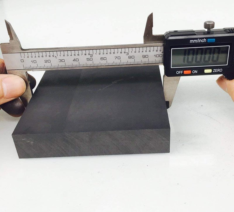 OTOOLWORLD 99.9% Purity Graphite Ingot Block EDM Graphite Plate Milling Surface (100MMx100MMx20MM) - Image 2