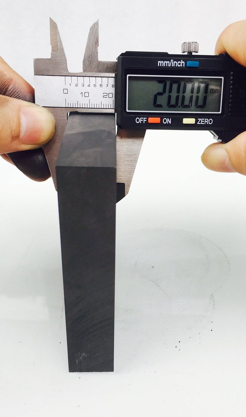 OTOOLWORLD 99.9% Purity Graphite Ingot Block EDM Graphite Plate Milling Surface (100MMx100MMx20MM) - Image 3