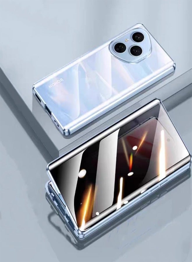 General Double Sided Glass Case Compatible with Honor 400 Pro 5G Anti Privacy Metal Magnetic Lens Ultra Thin Protector Phone Cover For Honor 400 Pro  - Image 1