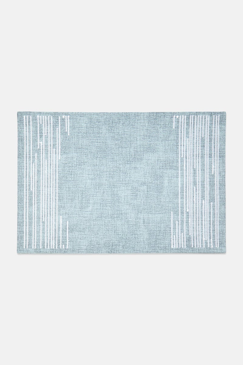 Catherine Malandrino 4 Pieces Embroidered Dining Placemats Set, Light Blue - Image 2