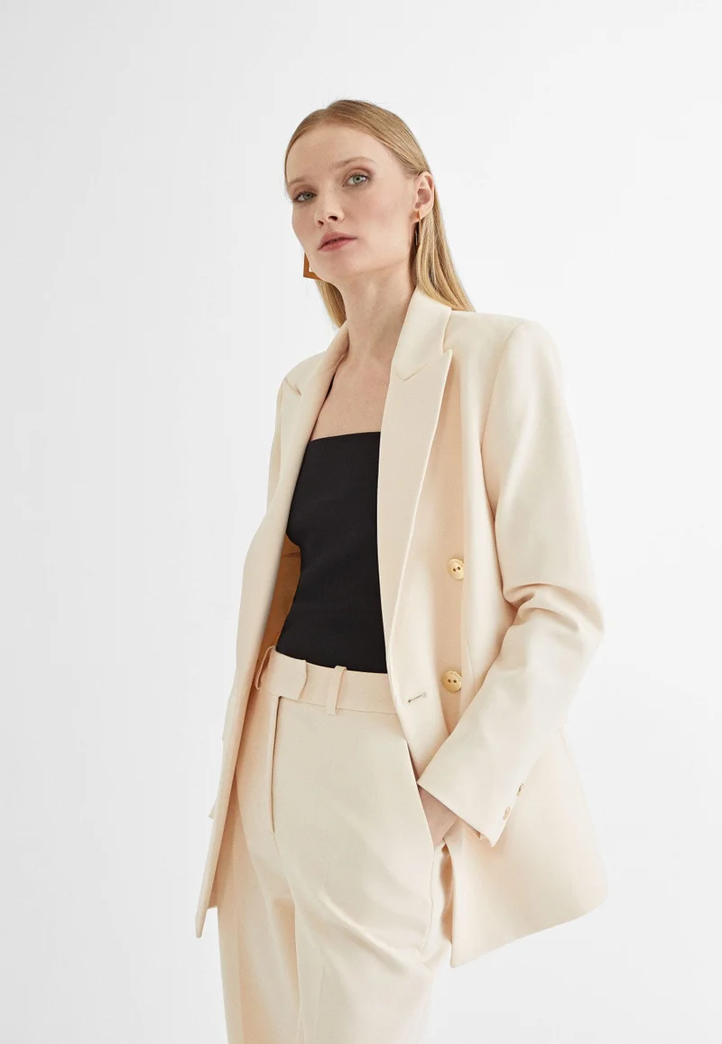 Lola Casademunt Monochrome crossed blazer