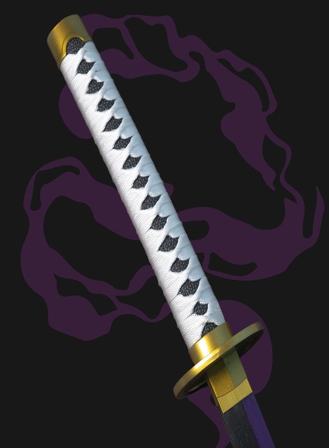 Offo سيف كاتانا نيون LED من أنمي ون بيس زورو وادو إيتشيمونجي - سيف أنمي مضيء بالحجم الطبيعي بطول 100 سم، مناسب للكوسبلاي والعرض والتدريب | هدية أنيقة للمعجبين والأطفال والمراهقين وهواة الجمع. - Image 5