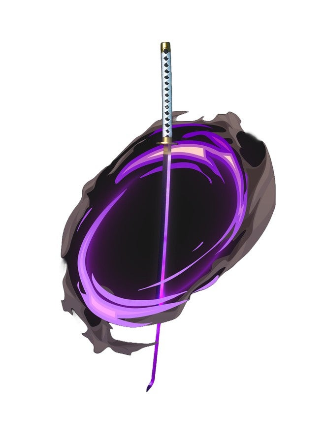 Offo سيف كاتانا نيون LED من أنمي ون بيس زورو وادو إيتشيمونجي - سيف أنمي مضيء بالحجم الطبيعي بطول 100 سم، مناسب للكوسبلاي والعرض والتدريب | هدية أنيقة للمعجبين والأطفال والمراهقين وهواة الجمع. - Image 1