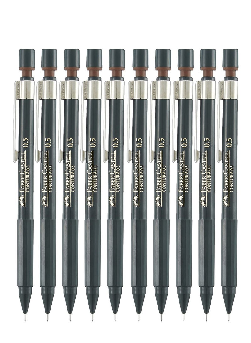 FABER-CASTELL - 10-Piece Contura Mechanical Pencils 0.5mm Tip - Image 1