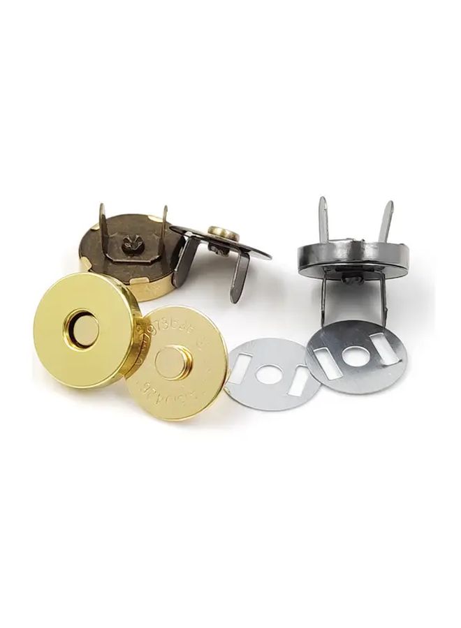 50 Sets 18mm Light Golden Magnetic Buckles For Clothing Bags Wallets Leather Crafts - Image 5