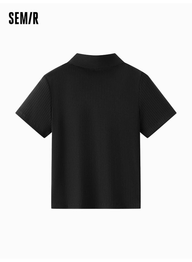 SEMIR Women's Polo T-Shirt With Front Zipper - Image 2