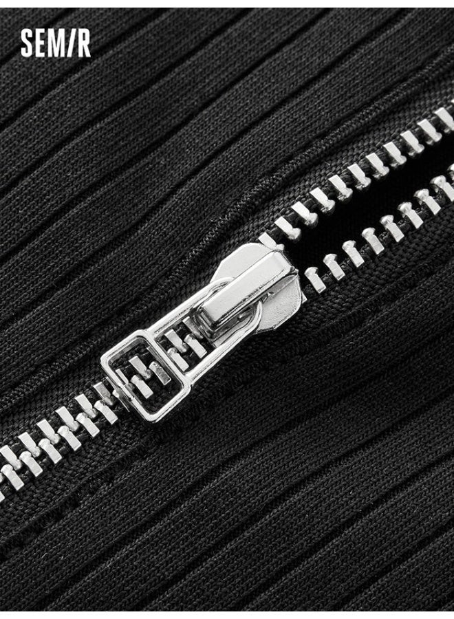 SEMIR Women's Polo T-Shirt With Front Zipper - Image 4