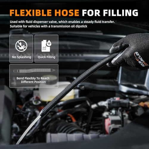 FOUR UNCLES Transmission Fluid Pump - Manual Fluid Transfer Pump with ATF Adapters for Automotive Use, Transmission Fluid Transfer Pump kit - Image 5
