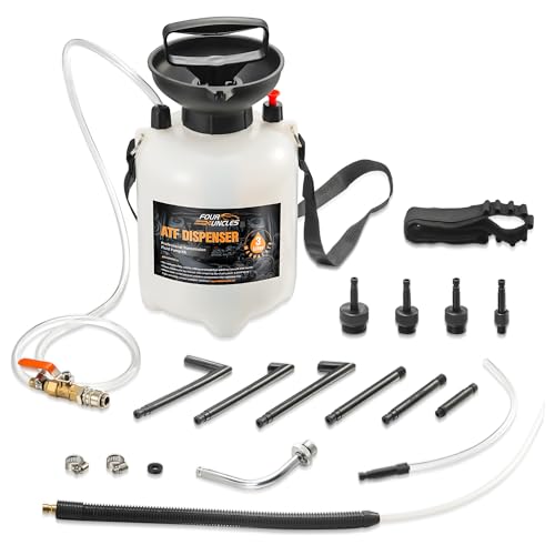 FOUR UNCLES Transmission Fluid Pump - Manual Fluid Transfer Pump with ATF Adapters for Automotive Use, Transmission Fluid Transfer Pump kit - Image 1