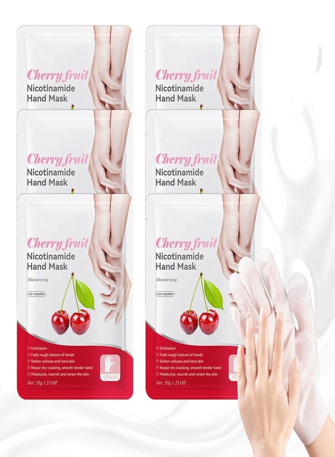 XMXueMei Pairs of 6 Hand Masks Moisturizing Glove,Deep Hydrating Hand Mask Gloves for Dry Hands,Non-Greasy Hand Moisturizer Gloves to Make Hands Soft and Smooth,Spa Set,Hand Care Gifts for Women Set6 - Image 1