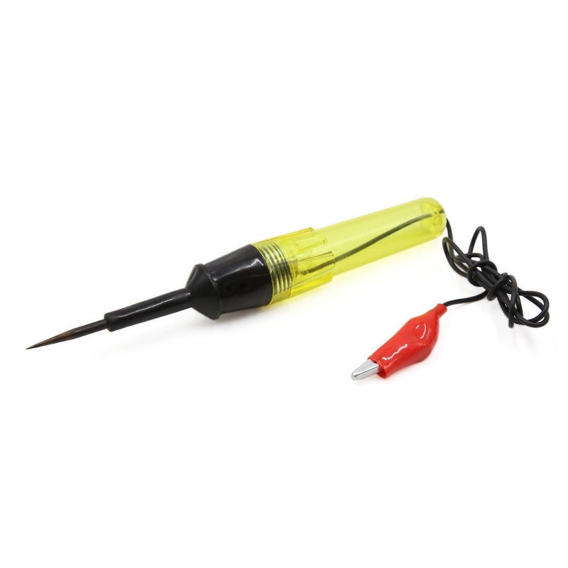 Car Voltage Tester – 6V 12V 24V Circuit Checker – DC Electrical Diagnostic Tool, Alligator Clip + LED Light, Sharp Probe Tip, For Vehicle Repairs, Fuses, Wires & Batteries - Image 3