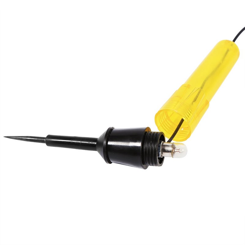 Car Voltage Tester – 6V 12V 24V Circuit Checker – DC Electrical Diagnostic Tool, Alligator Clip + LED Light, Sharp Probe Tip, For Vehicle Repairs, Fuses, Wires & Batteries - Image 1