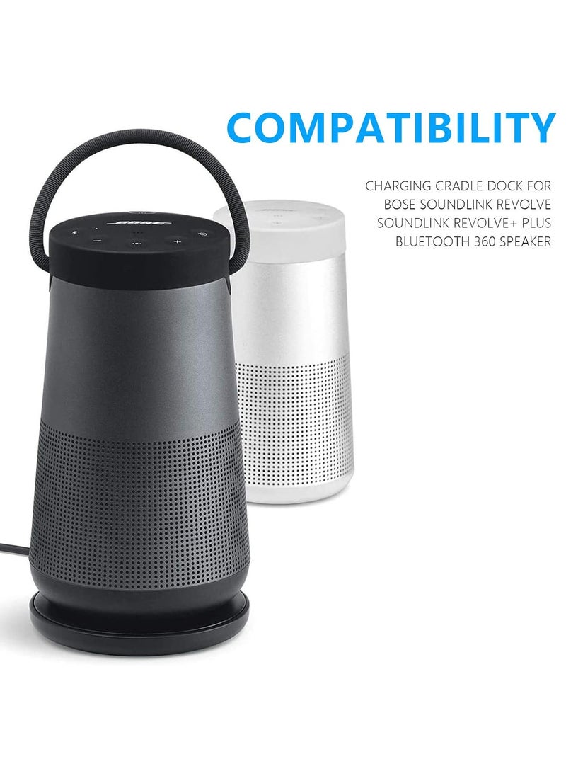 Charging Cradle Charger for Bose Soundlink Revolve/Soundlink Revolve+ (Series II) Revolve Plus/Plus 2 Speaker Charging Dock Replacement Charger Base