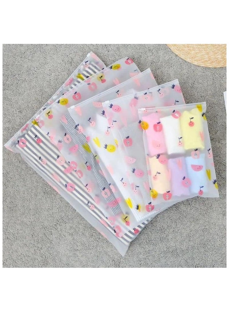 مجموعة حقائب سفر بسحاب مكونة من 4 قطع، منظم تخزين وحقائب سفر، ملابس متسخة، إكسسوارات مكياج، مجوهرات بأحجام مختلفة، حقيبة شفافة محكمة الغلق، حقيبة مقاومة للماء... - Image 1