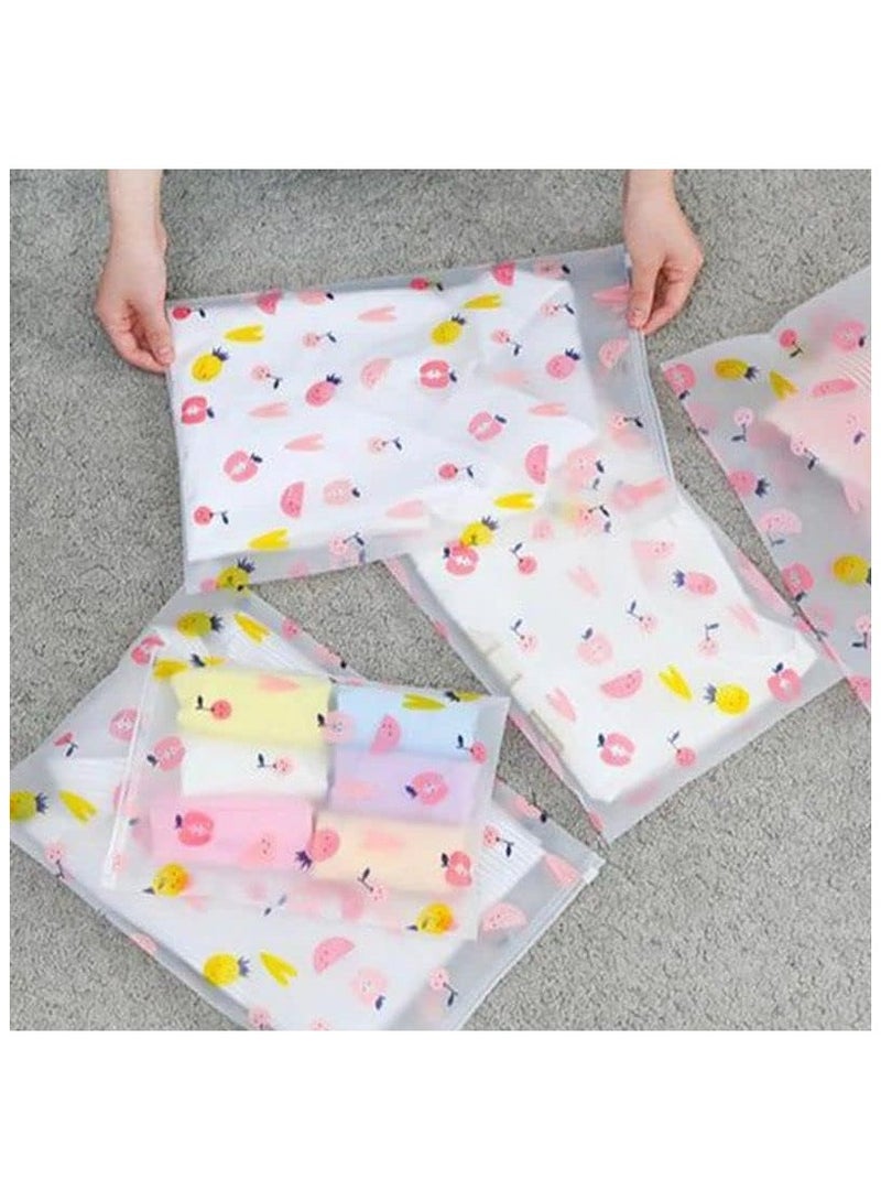 مجموعة حقائب سفر بسحاب مكونة من 4 قطع، منظم تخزين وحقائب سفر، ملابس متسخة، إكسسوارات مكياج، مجوهرات بأحجام مختلفة، حقيبة شفافة محكمة الغلق، حقيبة مقاومة للماء... - Image 5