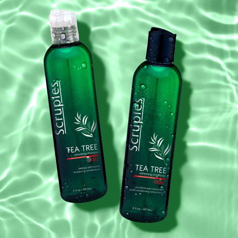 Scruples Tea Tree Conditioner - Refreshing Hair Conditioner with Jojoba Oil & Hydrolyzed Keratin for Frizz Control & Damage Reduction - Improves Shine and Moisturizes Dry, Brittle Hair (8oz) - Image 4