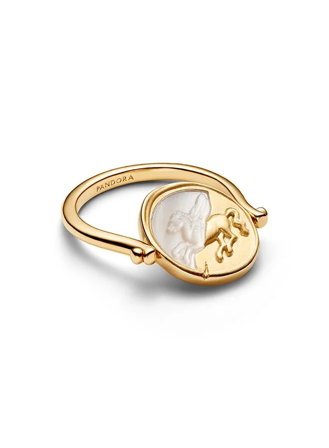 Pegasus Reversible Medallion Ring