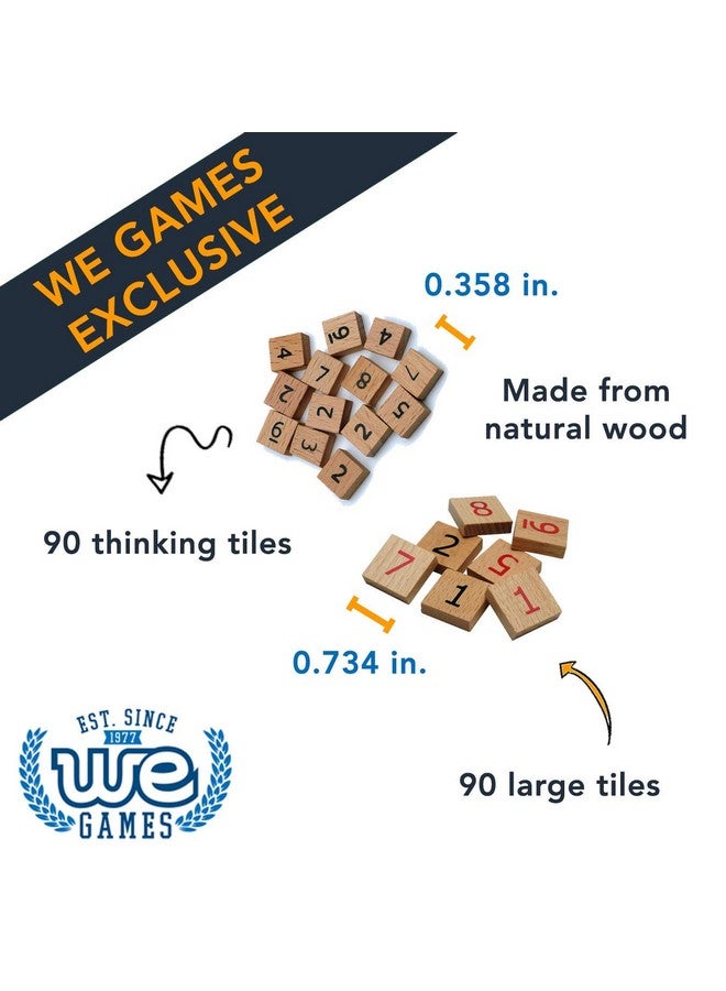 وي جيمز لعبة لوحية ألغاز سودوكو خشبية مع أرقام وأفكار - 11 بوصة - Image 5