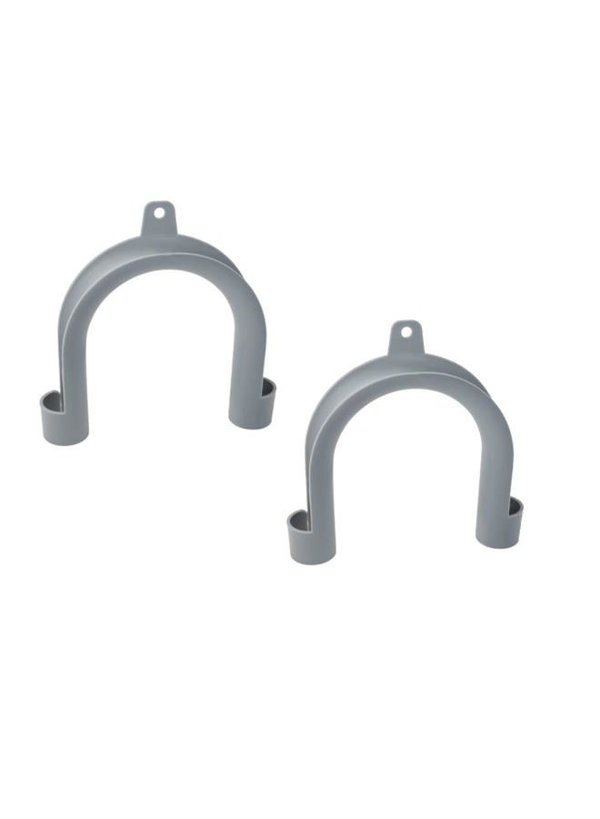ZYAMY 2PCS U Washer Drain Hose Hook Universal Dishwasher Washer Drain Hose Fixing Clip Drum Extension Bracket Kit - Image 1
