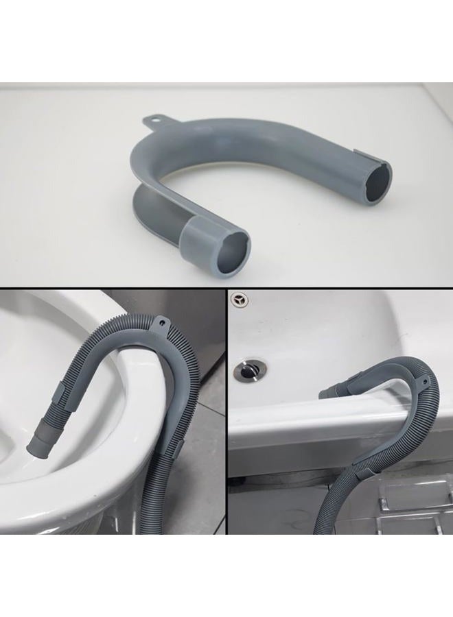 ZYAMY 2PCS U Washer Drain Hose Hook Universal Dishwasher Washer Drain Hose Fixing Clip Drum Extension Bracket Kit - Image 5