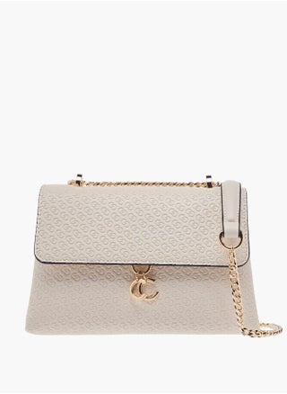 Women Monogram Embossed Crossbody Bag with Button Closure and Chain Strap - pzsku/ZDF9607466DE2B7FE6213Z/45/_/1738076285/b612ea45-7759-42ae-9a97-eb8c6b2d181b