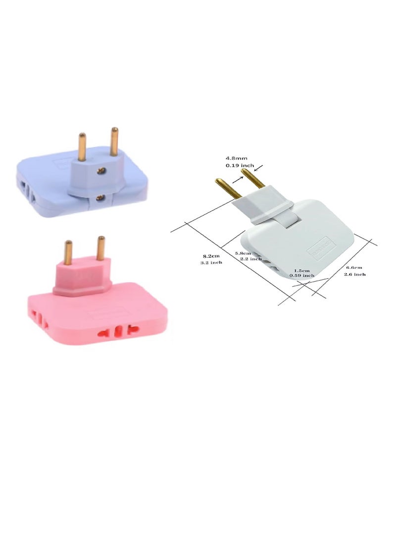 180 Degree Rotating Plug, Multi-switch Plug, Multi-switch Plug, Multi-switch Plug, Multi-colored (1 Piece)