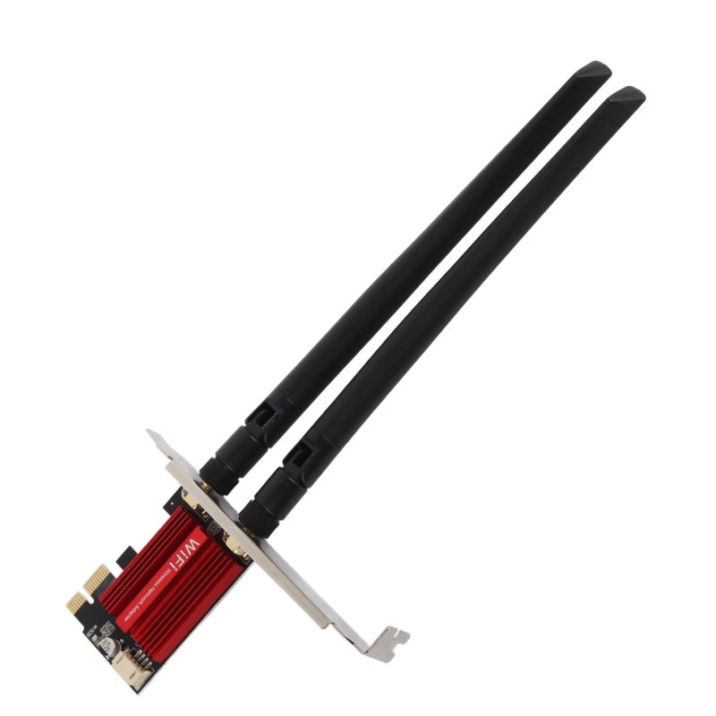 1200Mbps PCle WiFi Card Dual Band 2.4GHz 5GHz Bluetooth 4.0 802.11AC Wireless Network Adapter - Plug and Play PCle x1 for Windows 7 8 10 11 - Image 1