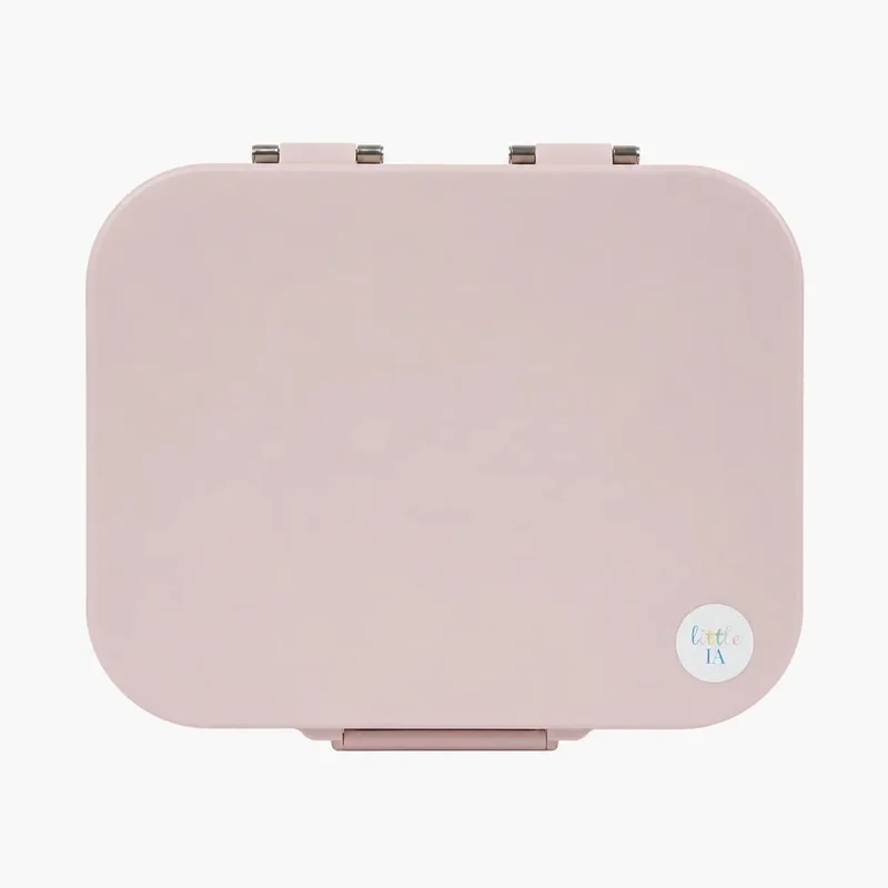 Little IA Plain Stainless Steel Lunchbox -Pink