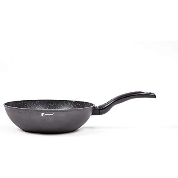 بيرجنر مقلاة ووك أوريون المطلية بالرخام والمطروقة بقاعدة حثية من الألومنيوم الرمادي 28 × 72 سم Bg8521Mbg من الألومنيوم - Image 3