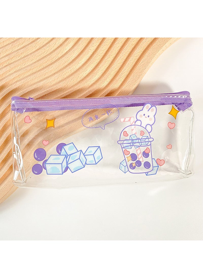 Transparent Simple Stylish Korean INS Pencil Bag Grape juice - pzsku/ZDF963FE72C7DE848EB65Z/45/_/1732631028/0a9cacbe-933d-4ebc-bc60-19ef29b16f30