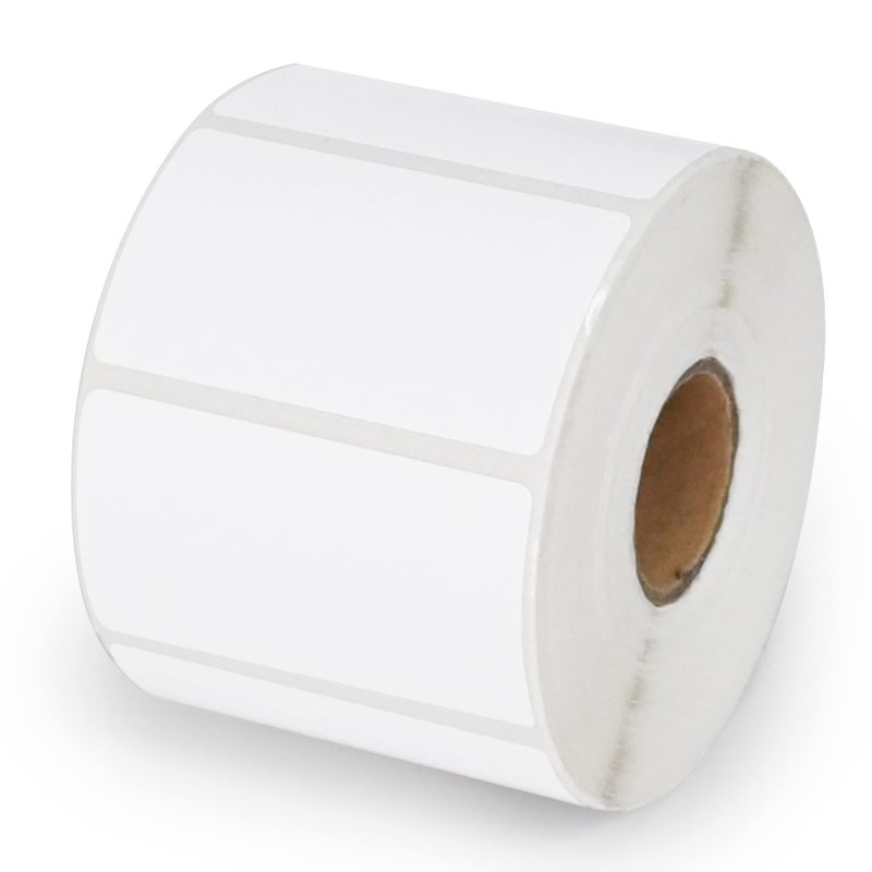 ESSENTIAL 2.25"x 1.25" (57mm Ã—32mm) White Direct Thermal Barcode Labels, Shipping Labels, Compatible with Zebra & Rollo Label Printer, 1000 Labels of Roll (1 Roll) - Image 1